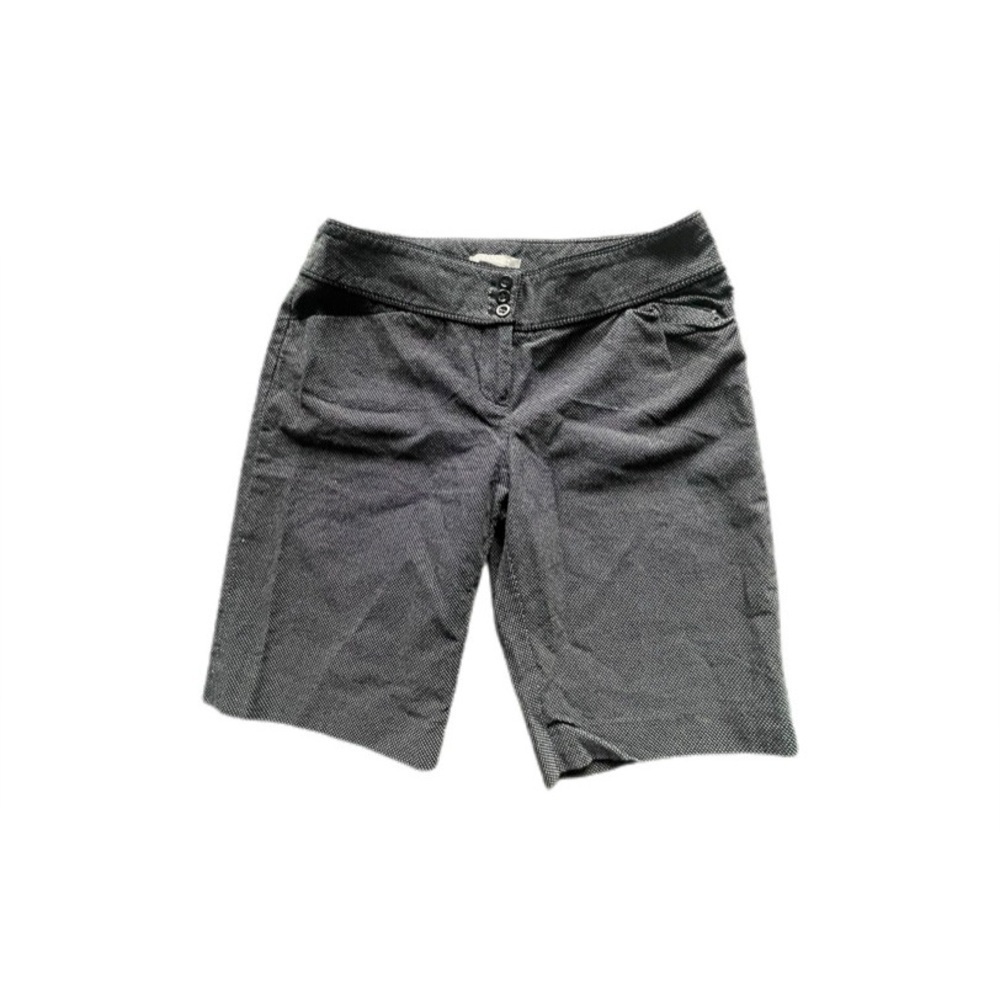 Ann Taylor Black White Dots Casual Shorts Women’s 2 Petite